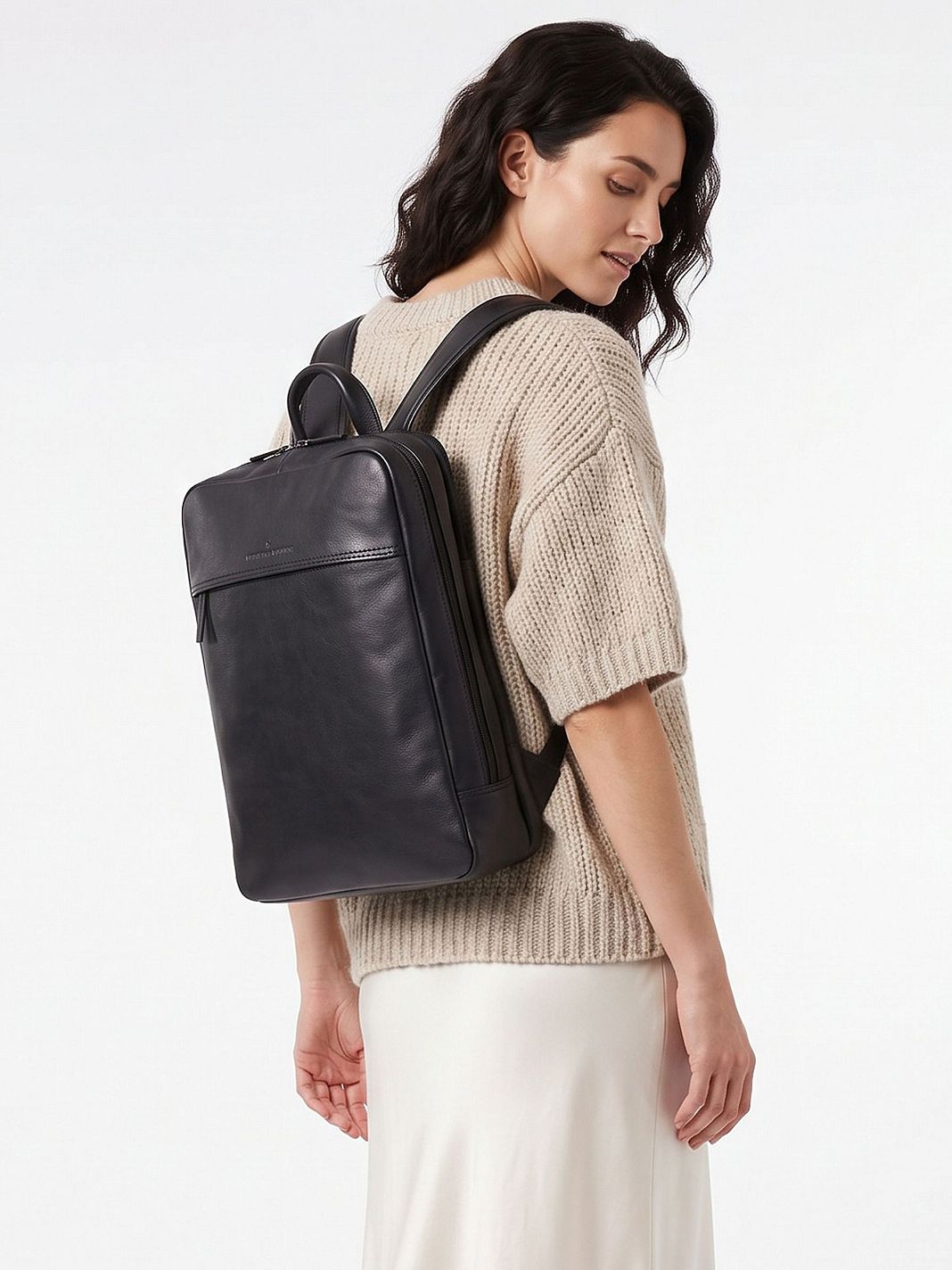 Castelijn & Beerens Daypack RFID-beskyttelse Læder 42 cm Laptoprum