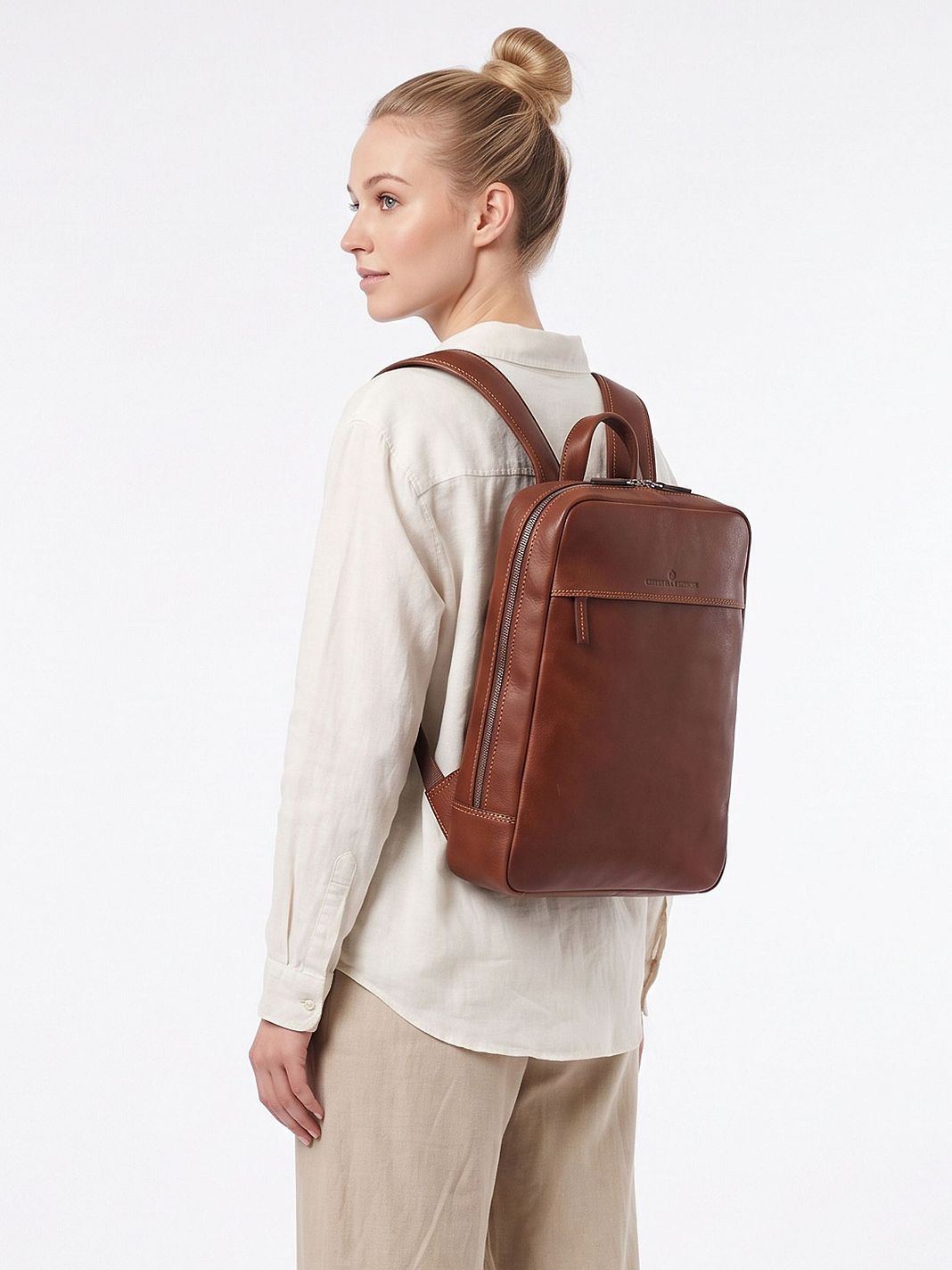 Castelijn & Beerens Daypack RFID-beskyttelse Læder 42 cm Laptoprum Castelijn & Beerens Daypack RFID-beskyttelse Læder 42 cm Laptoprum