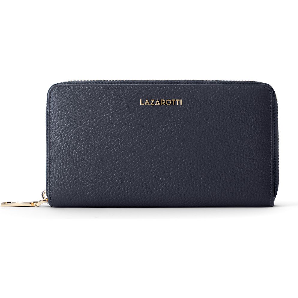 Lazarotti Portafoglio Bologna in pelle XL con chiusura a zip perimetrale, 19 cm Lazarotti Portafoglio Bologna in pelle XL con chiusura a zip perimetrale, 19 cm