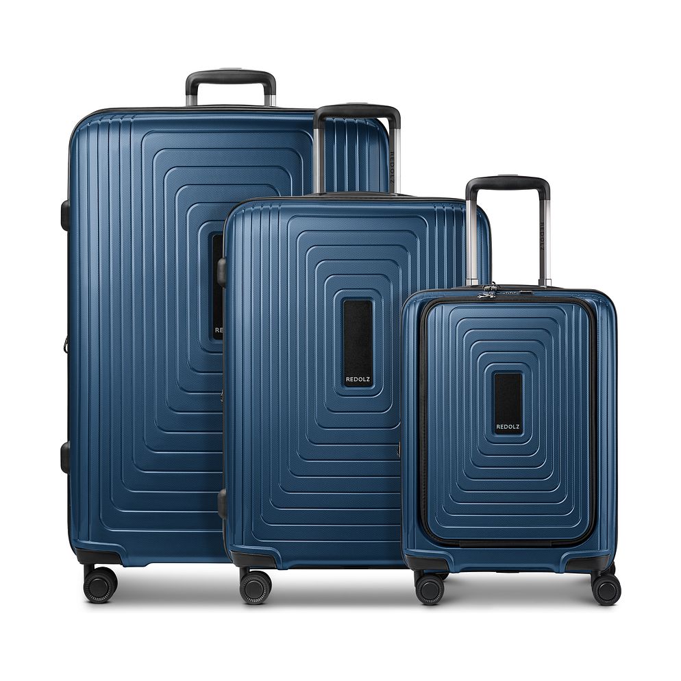 Redolz Essentials 14 4 ruote Set di valigie 3 pezzi espandibile Redolz Essentials 14 4 ruote Set di valigie 3 pezzi espandibile