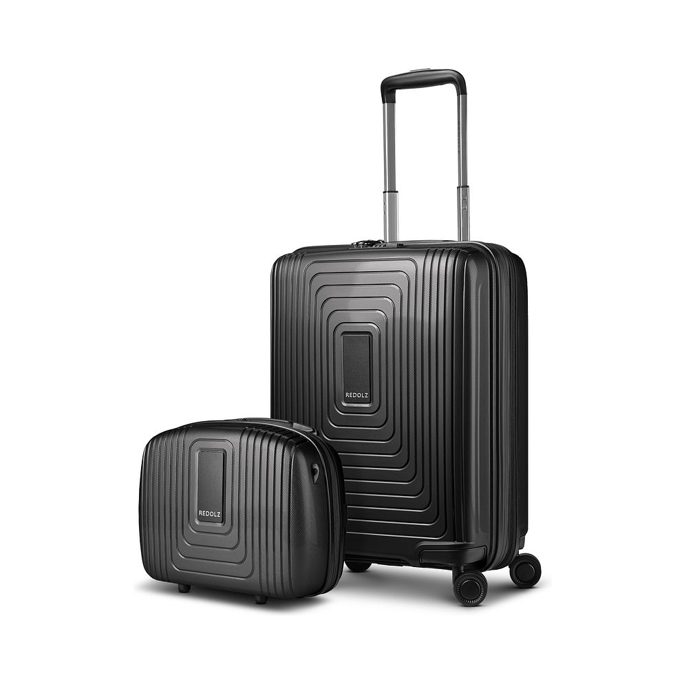 Redolz Essentials 14-resväskset, 2 delar: Handbagageväska med expansionsveck och sminkväska Redolz Essentials 14-resväskset, 2 delar: Handbagageväska med expansionsveck och sminkväska