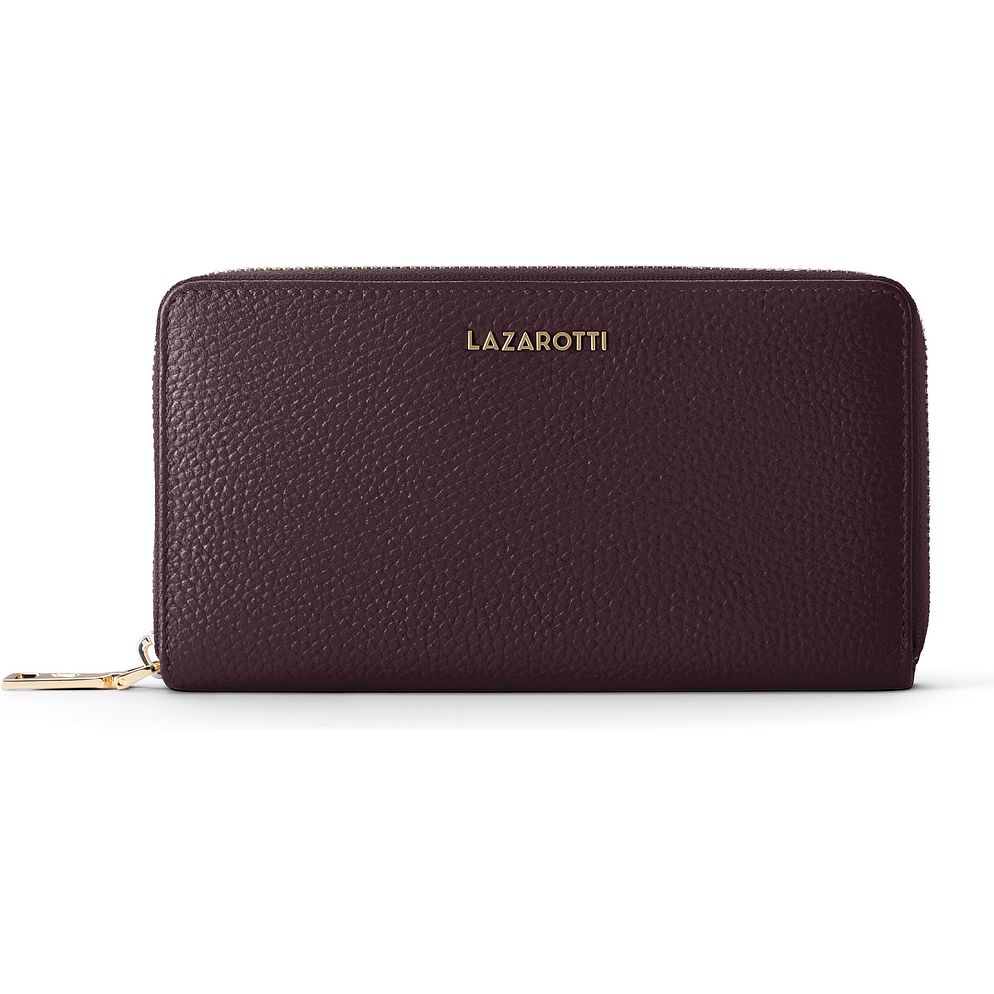 Lazarotti Portafoglio Bologna in pelle XL con chiusura a zip perimetrale, 19 cm Lazarotti Portafoglio Bologna in pelle XL con chiusura a zip perimetrale, 19 cm