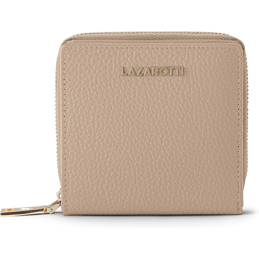 Lazarotti Portafoglio Bologna in pelle, medio, con chiusura a zip perimetrale, 10 cm Lazarotti Portafoglio Bologna in pelle, medio, con chiusura a zip perimetrale, 10 cm