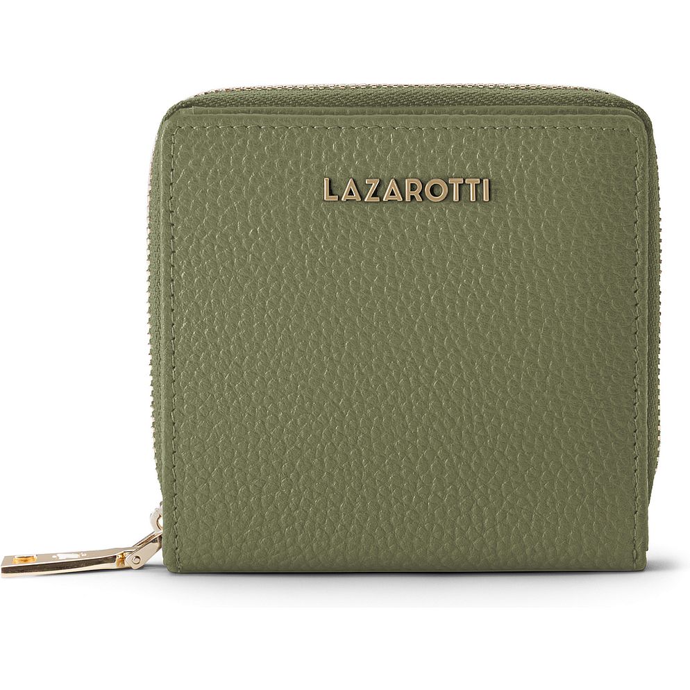 Lazarotti Portafoglio Bologna in pelle, medio, con chiusura a zip perimetrale, 10 cm Lazarotti Portafoglio Bologna in pelle, medio, con chiusura a zip perimetrale, 10 cm
