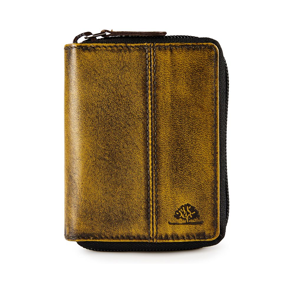 Greenburry Destressed Plånbok RFID-skydd Läder 8.5 cm