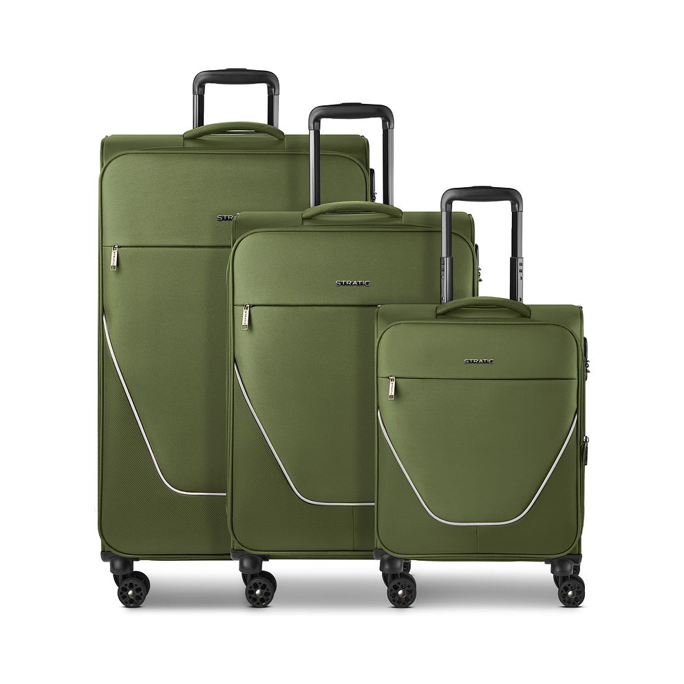 Stratic taska 4 ruote Set di valigie 3 pezzi espandibile
