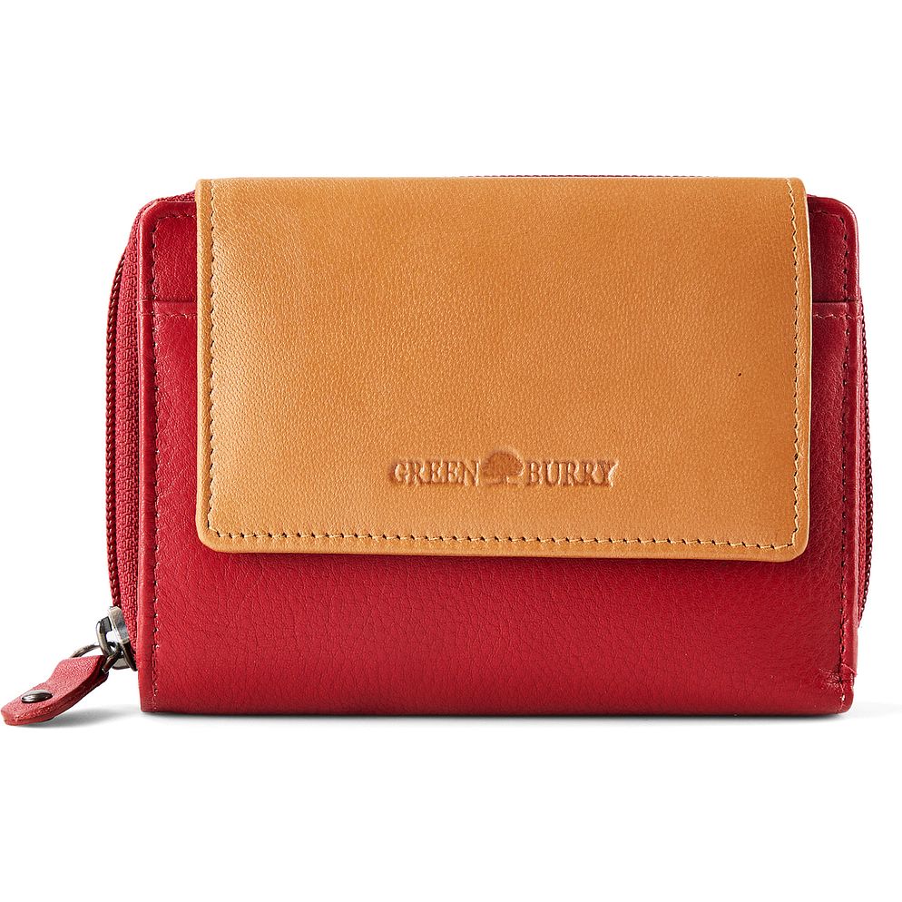 Greenburry Nappa Plånbok RFID-skydd Läder 14 cm