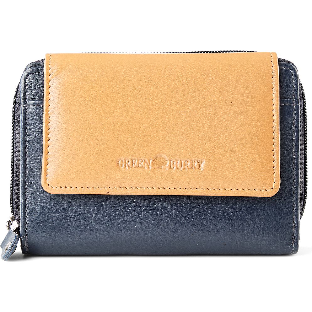 Greenburry Nappa Portafoglio Protezione RFID Vera Pelle 14 cm Greenburry Nappa Portafoglio Protezione RFID Vera Pelle 14 cm