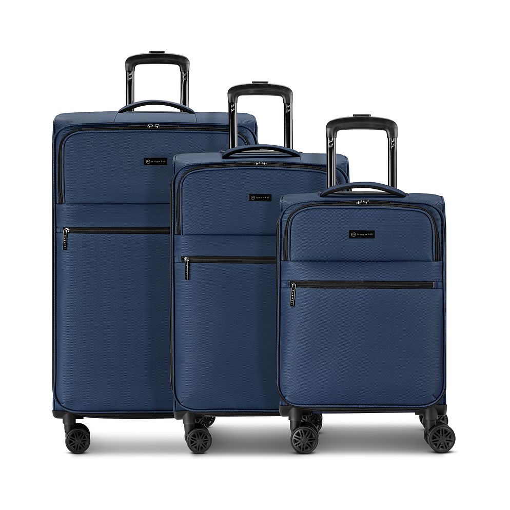 bugatti Valencia Soft 4 ruote Set di valigie 3 pezzi espandibile