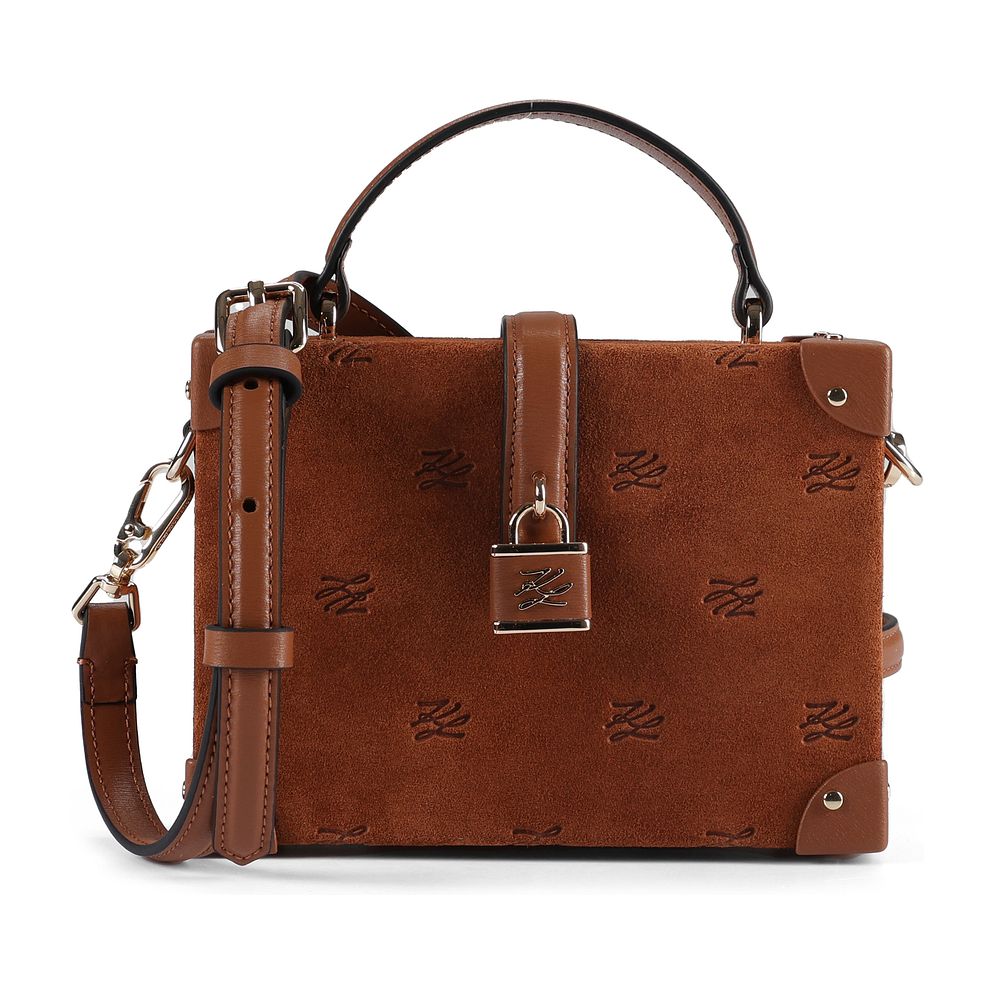 Karl Lagerfeld Autograph Mini borsa a mano Vera Pelle 17.5 cm Karl Lagerfeld Autograph Mini borsa a mano Vera Pelle 17.5 cm