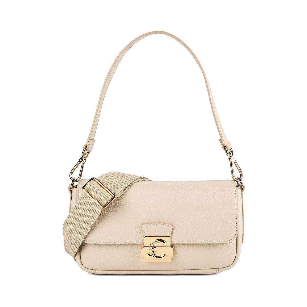 Coccinelle C-Me Lock Borsa a spalla Vera Pelle 24 cm Coccinelle C-Me Lock Borsa a spalla Vera Pelle 24 cm