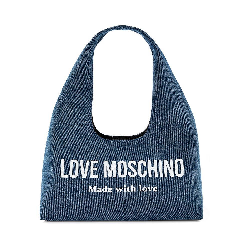 Love Moschino Denim Signature Love Borsa a spalla 34 cm