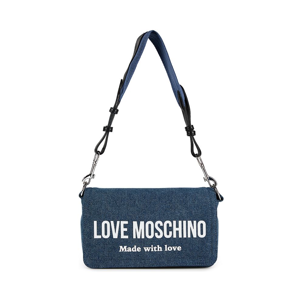 Love Moschino Denim Signature Love Borsa a spalla 24 cm