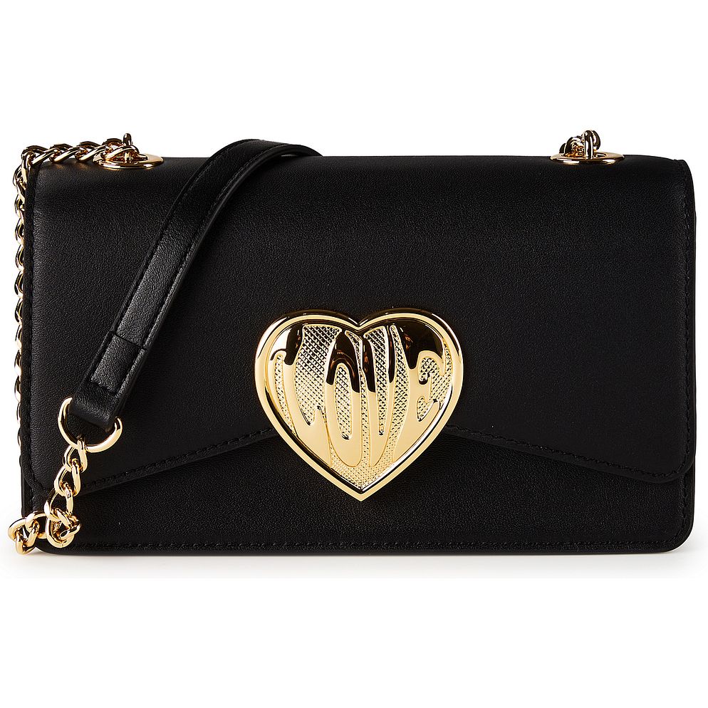 Love Moschino Victory Heart Borsa a spalla Vera Pelle 21.5 cm Love Moschino Victory Heart Borsa a spalla Vera Pelle 21.5 cm