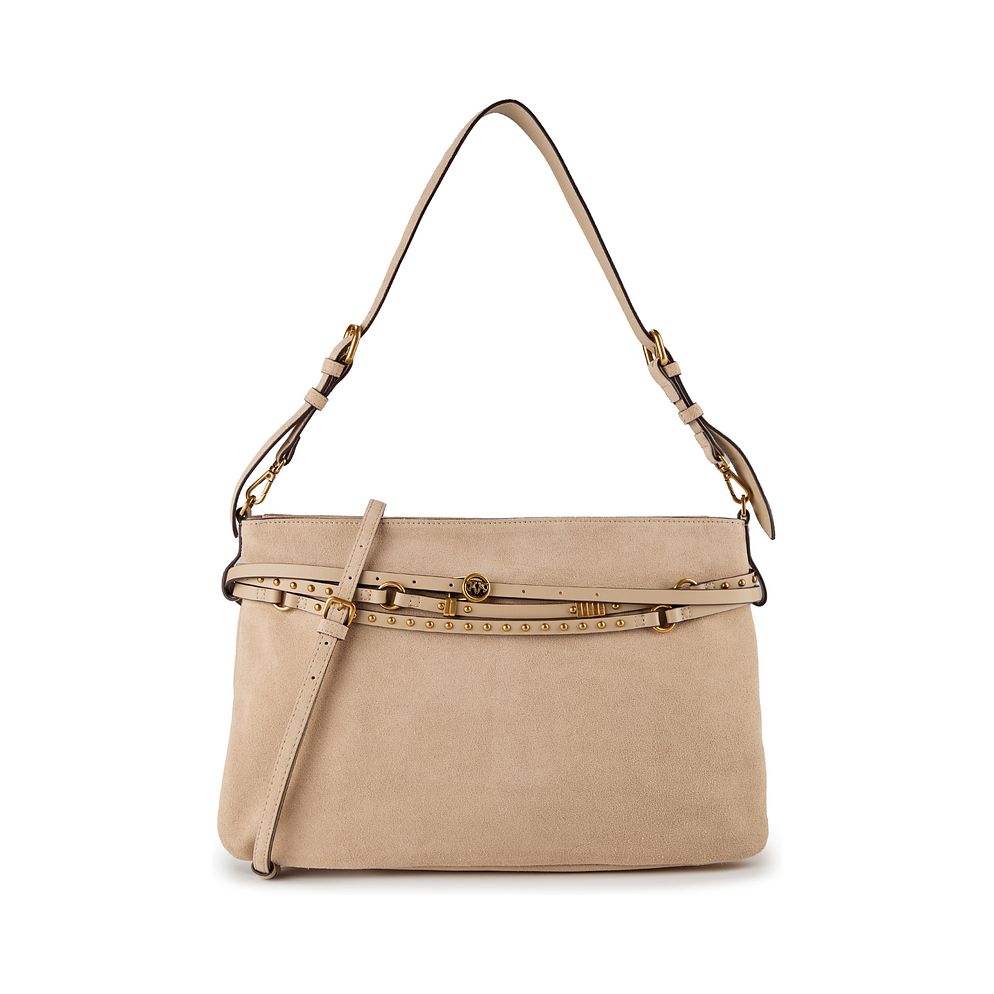 PINKO Belt Bag Big Borsa a spalla Vera Pelle 40 cm PINKO Belt Bag Big Borsa a spalla Vera Pelle 40 cm