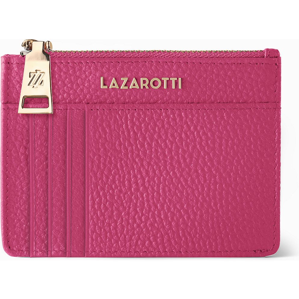 Lazarotti Portafoglio chiave in pelle di Bologna, 11,5 cm, con scomparto per Air Tag
