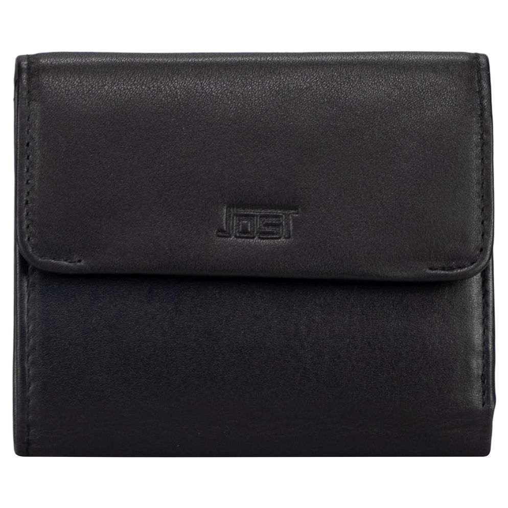 Jost Odense Portafoglio Protezione RFID Vera Pelle 12 cm