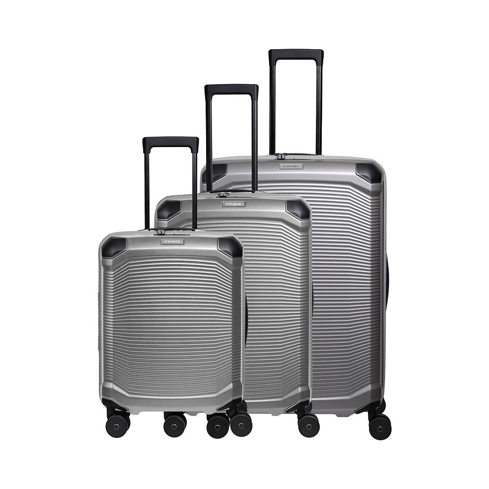 Travelite Millennium 4 ruedas Juego de maletas 3 piezas Con asa expansible