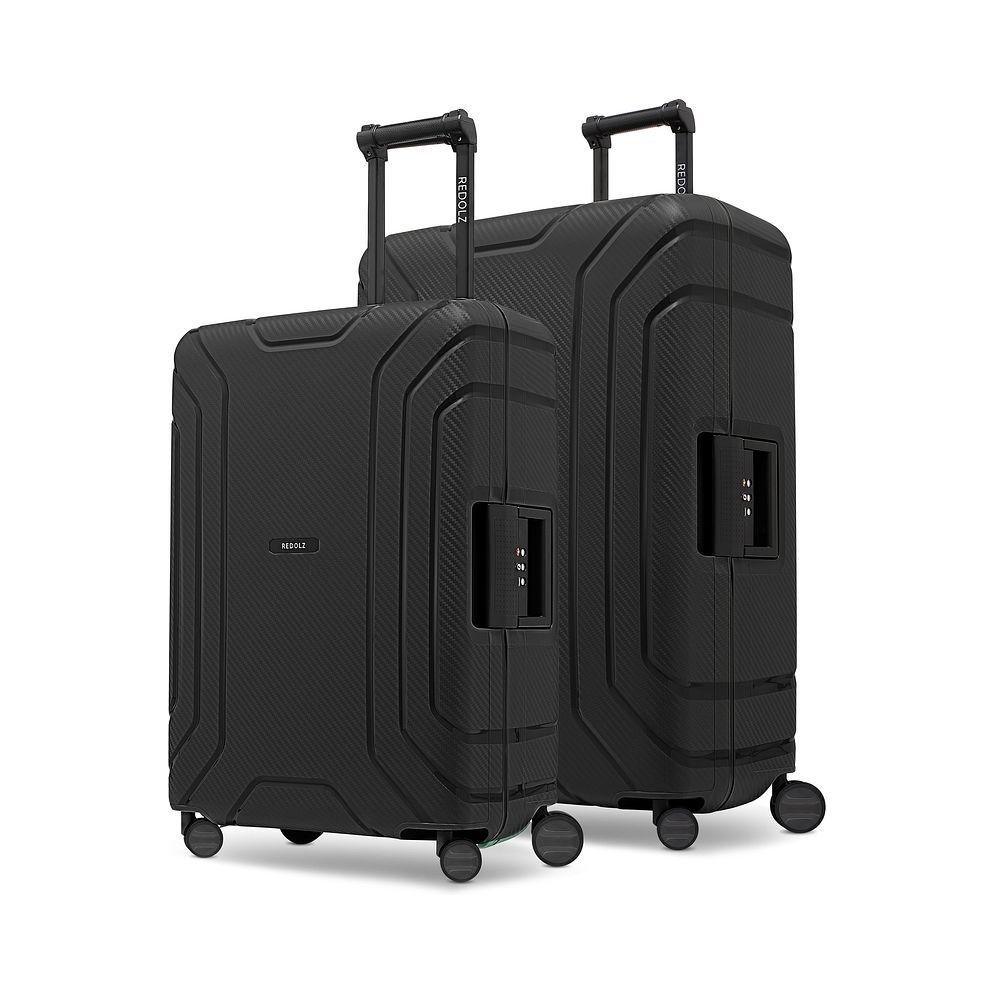 Redolz Set di valigie Essentials 15 a 4 ruote M+L con chiusura a tre punti Redolz Set di valigie Essentials 15 a 4 ruote M+L con chiusura a tre punti