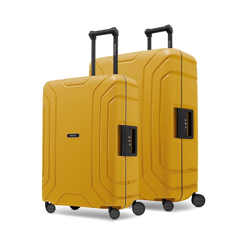 Redolz Set di valigie Essentials 15 a 4 ruote M+L con chiusura a tre punti Redolz Set di valigie Essentials 15 a 4 ruote M+L con chiusura a tre punti