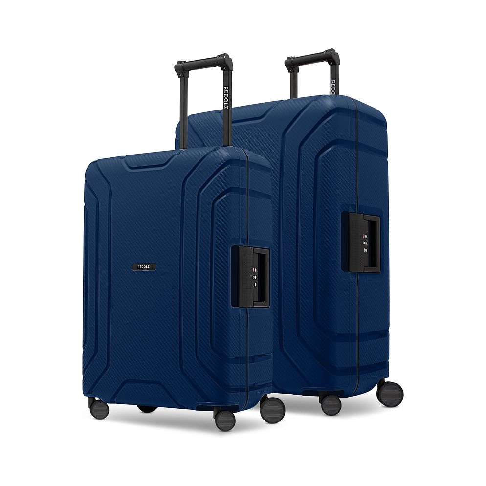 Redolz Set di valigie Essentials 15 a 4 ruote M+L con chiusura a tre punti Redolz Set di valigie Essentials 15 a 4 ruote M+L con chiusura a tre punti