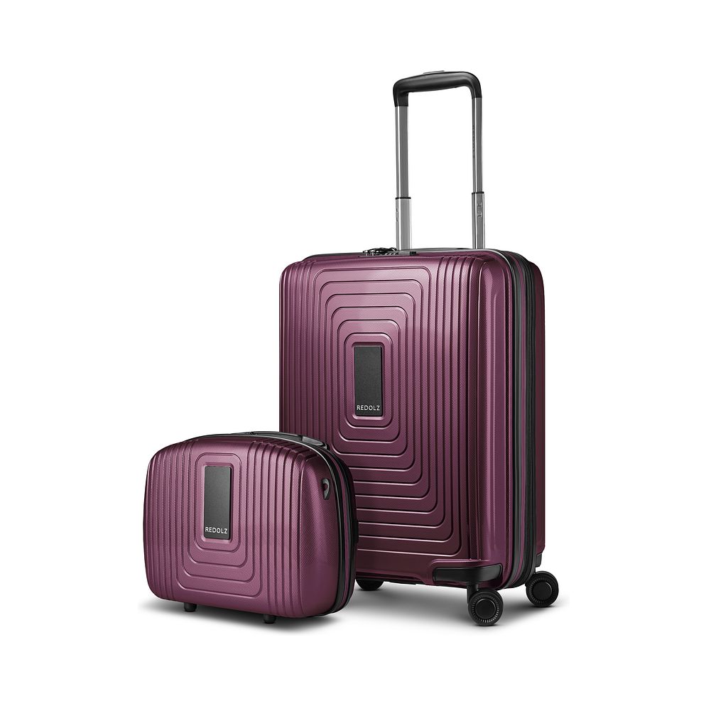 Redolz Essentials 14-resväskset, 2 delar: Handbagageväska med expansionsveck och sminkväska Redolz Essentials 14-resväskset, 2 delar: Handbagageväska med expansionsveck och sminkväska