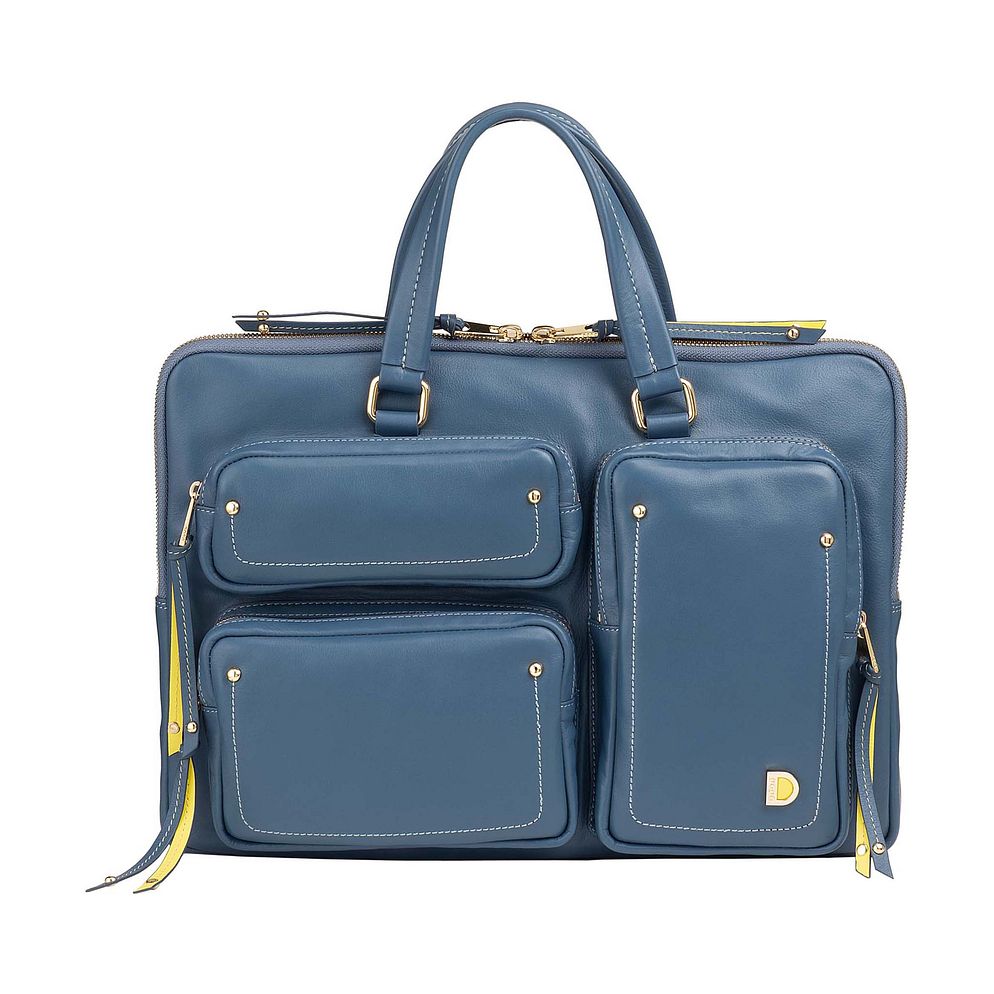 DuDu Pocket Maletín Piel natural 36 cm Compartimento para el portátil
