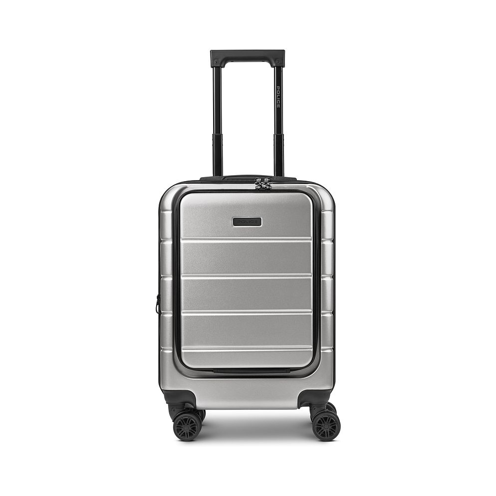 Police Dublin 4 ruote Trolley cabina S 54 cm Vano porta PC espandibile