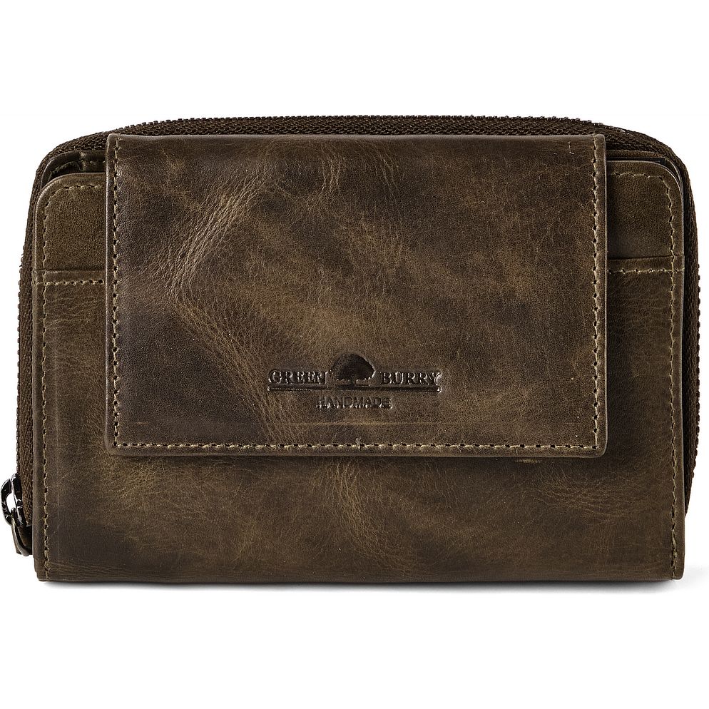 Greenburry Newport Cartera Bloqueo RFID Piel natural 14 cm