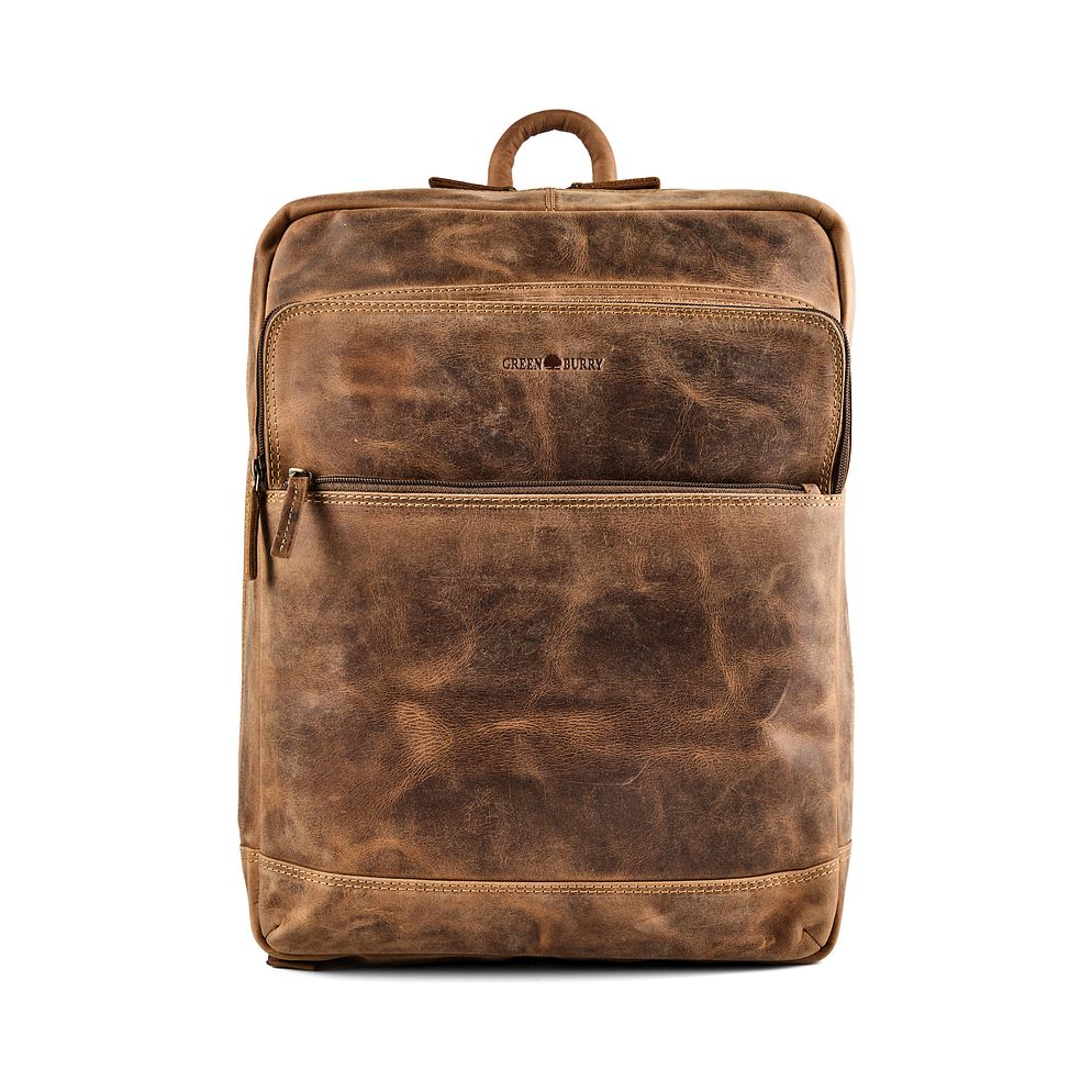 Greenburry Vintage Zaino da giorno Vera Pelle 42 cm Vano porta PC