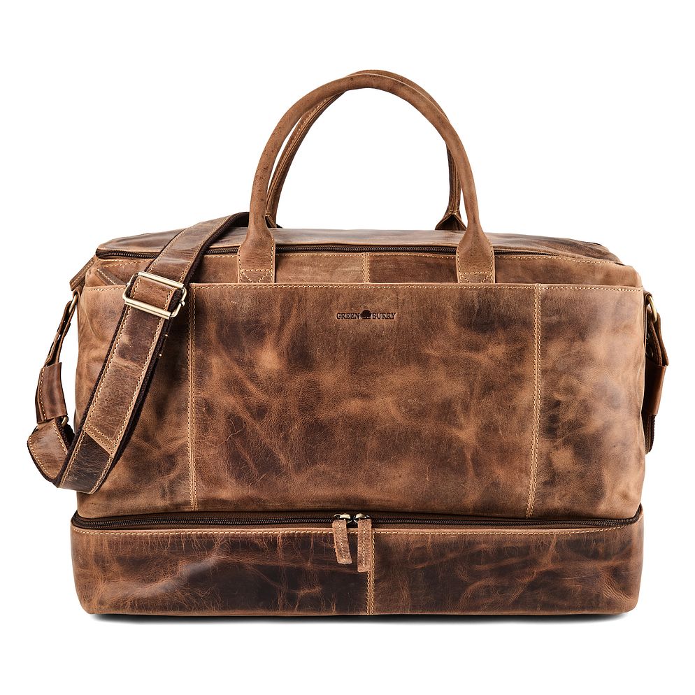 Greenburry Vintage Bolsa de viaje fin de semana Piel natural 51 cm