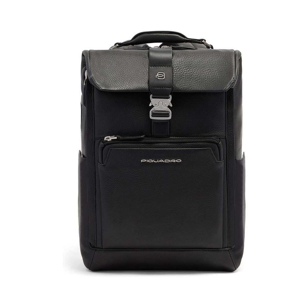 Piquadro Tebe Zaino da giorno Protezione RFID Vera Pelle 44 cm Vano porta PC