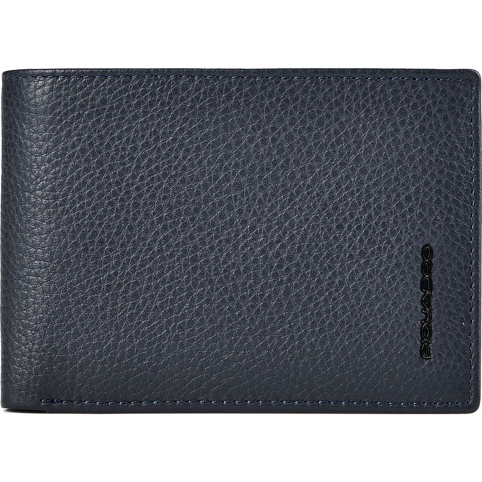 Piquadro Portafoglio Protezione RFID Vera Pelle 13 cm Piquadro Portafoglio Protezione RFID Vera Pelle 13 cm