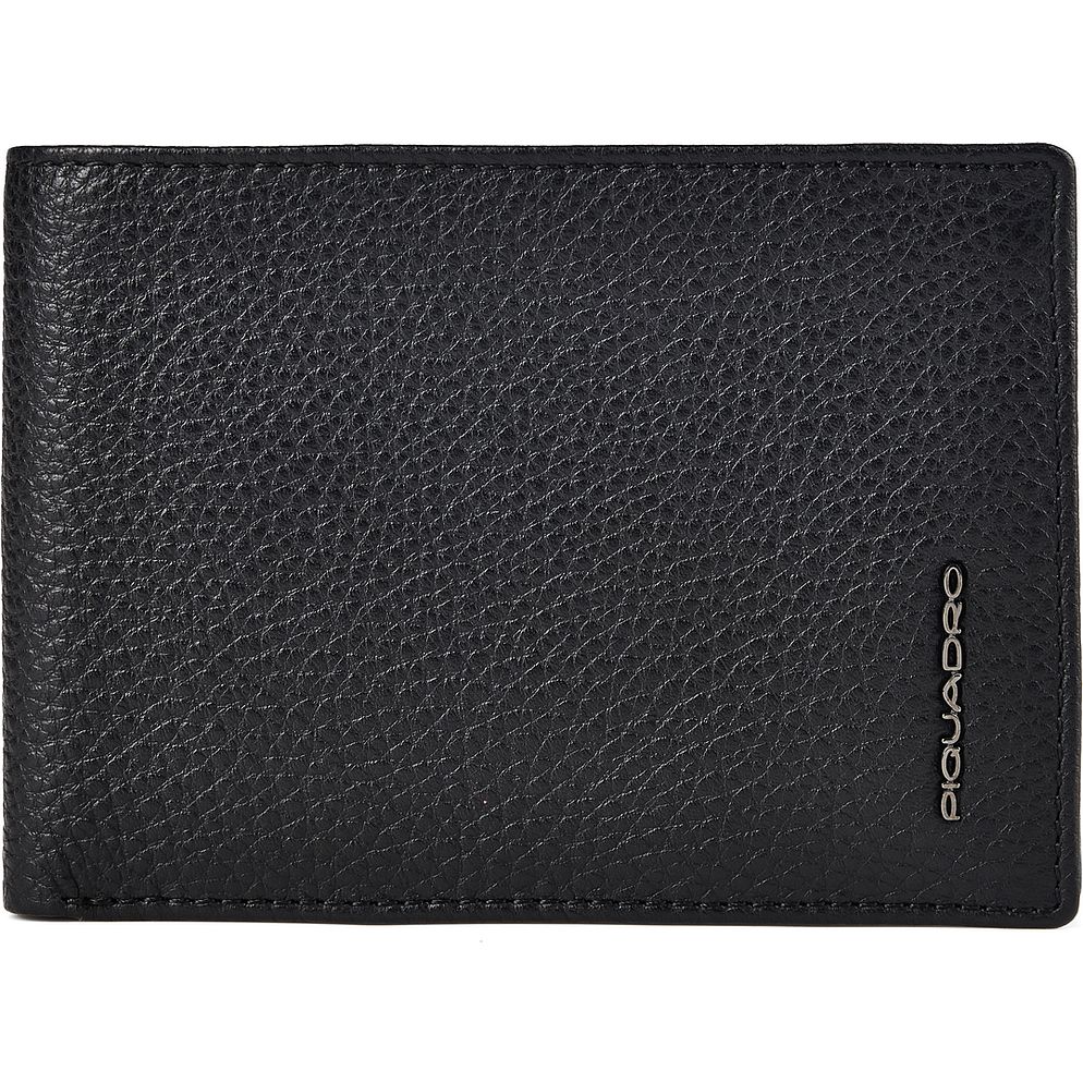 Piquadro Portafoglio Protezione RFID Vera Pelle 13 cm Piquadro Portafoglio Protezione RFID Vera Pelle 13 cm