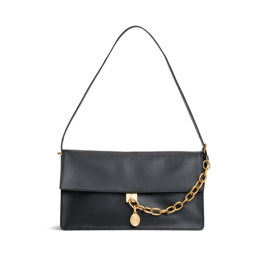 Tommy Hilfiger Crest Leather Borsa a spalla Vera Pelle 32 cm