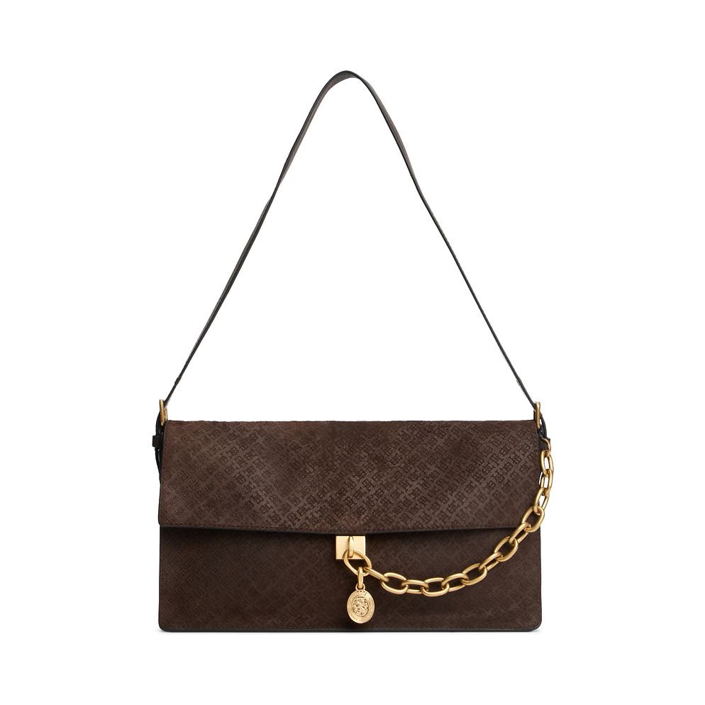Tommy Hilfiger Crest Leather Borsa a spalla Vera Pelle 32 cm