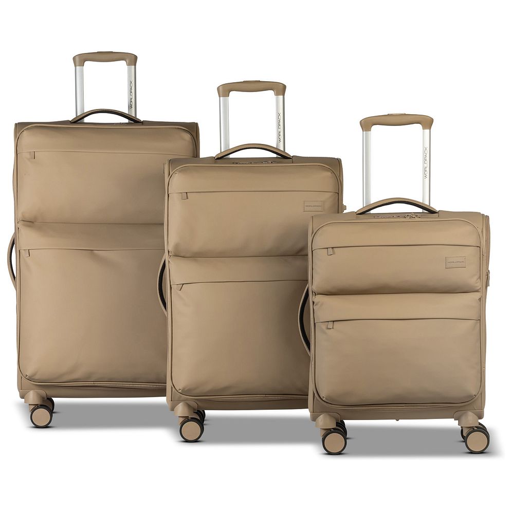 Worldpack Kyoto 4 ruote Set di valigie 3 pezzi espandibile Worldpack Kyoto 4 ruote Set di valigie 3 pezzi espandibile