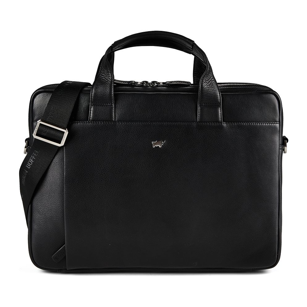 Braun Büffel Golf 3.0 Valigetta Vera Pelle 37.5 cm Vano porta PC