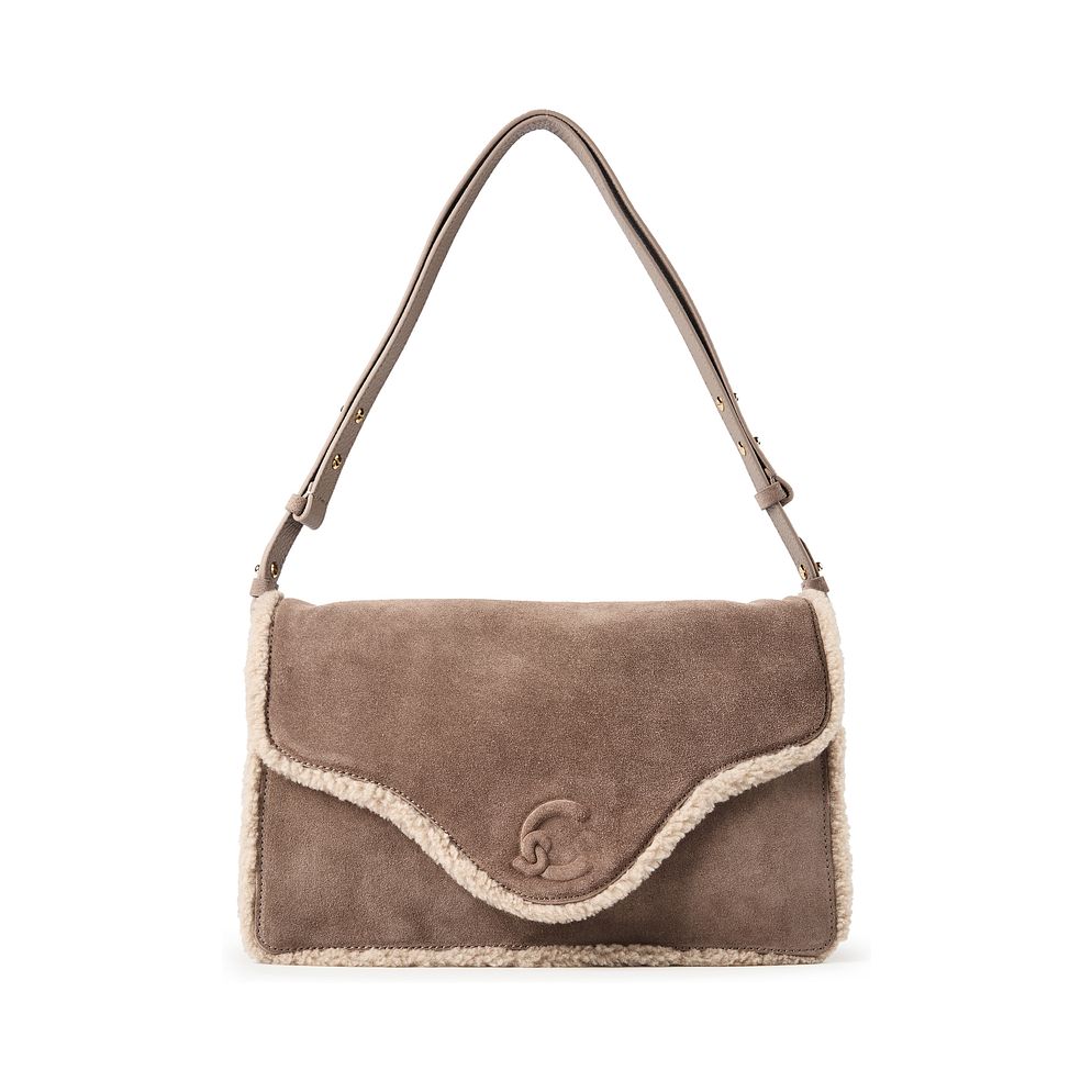 Coccinelle C-Me Bolsa de hombro Piel natural 33 cm