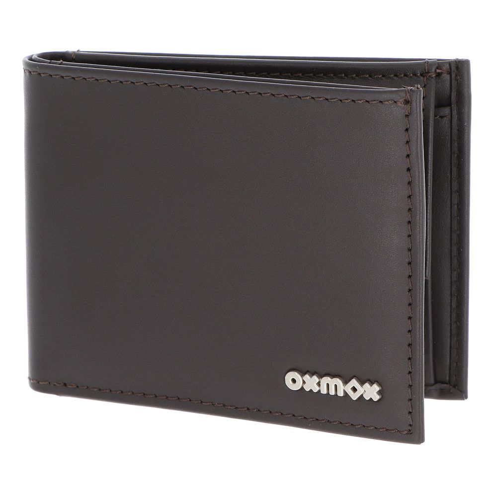 oxmox Leather Portafoglio Protezione RFID Vera Pelle 11 cm oxmox Leather Portafoglio Protezione RFID Vera Pelle 11 cm