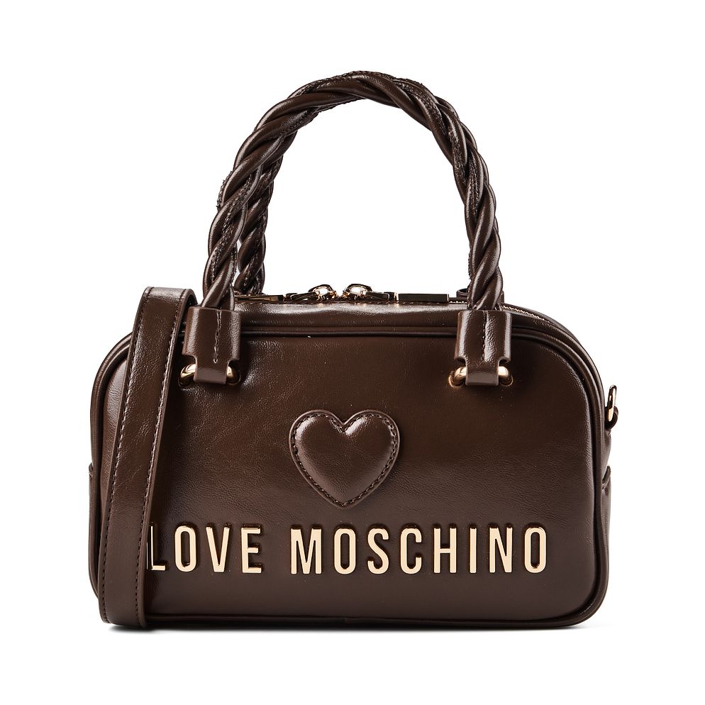 Love Moschino Nero Borsetta Vera Pelle 21 cm Love Moschino Nero Borsetta Vera Pelle 21 cm