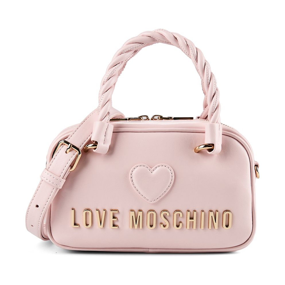 Love Moschino Nero Borsetta Vera Pelle 21 cm Love Moschino Nero Borsetta Vera Pelle 21 cm