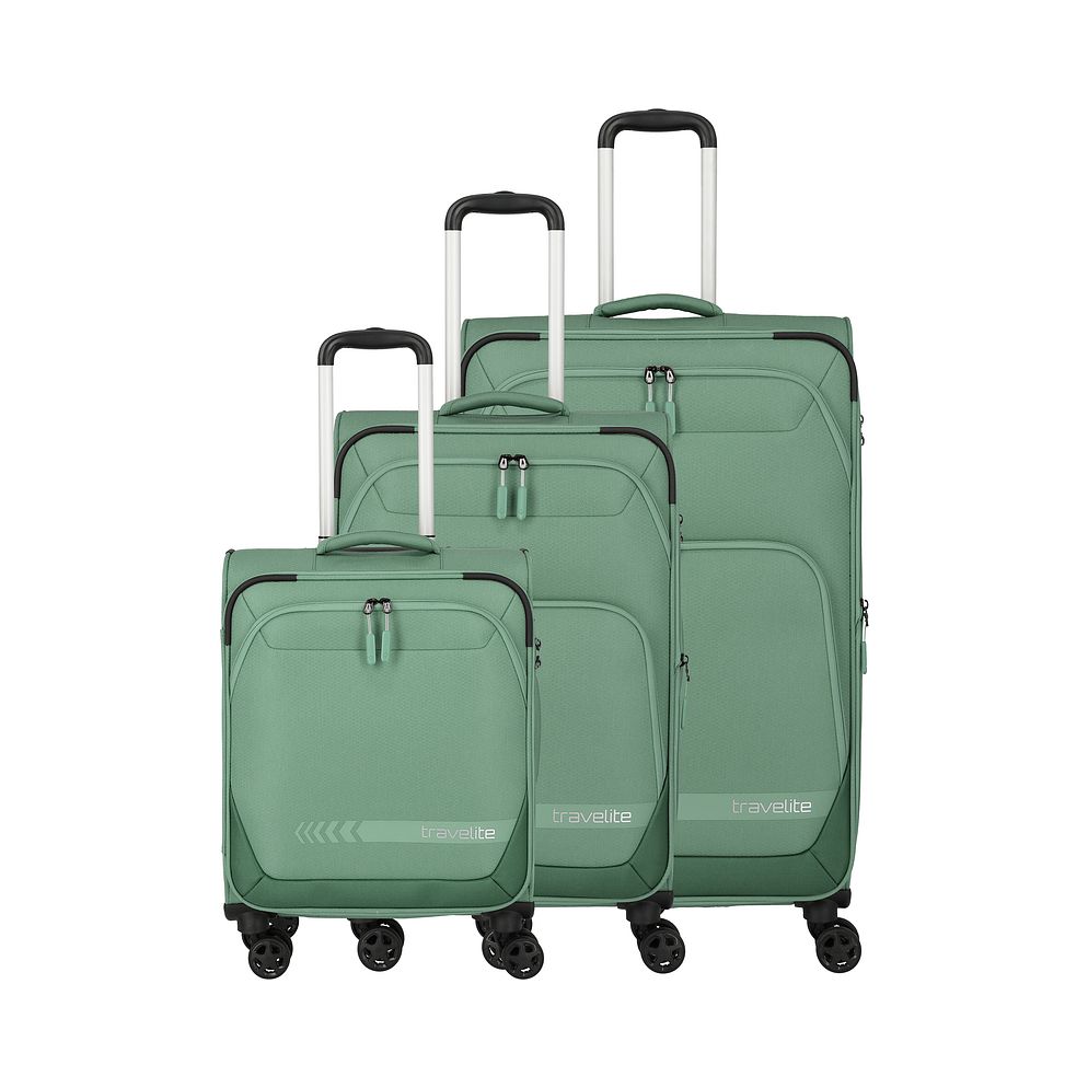 Travelite Kick Off 4 ruote Set di valigie 3 pezzi espandibile Travelite Kick Off 4 ruote Set di valigie 3 pezzi espandibile