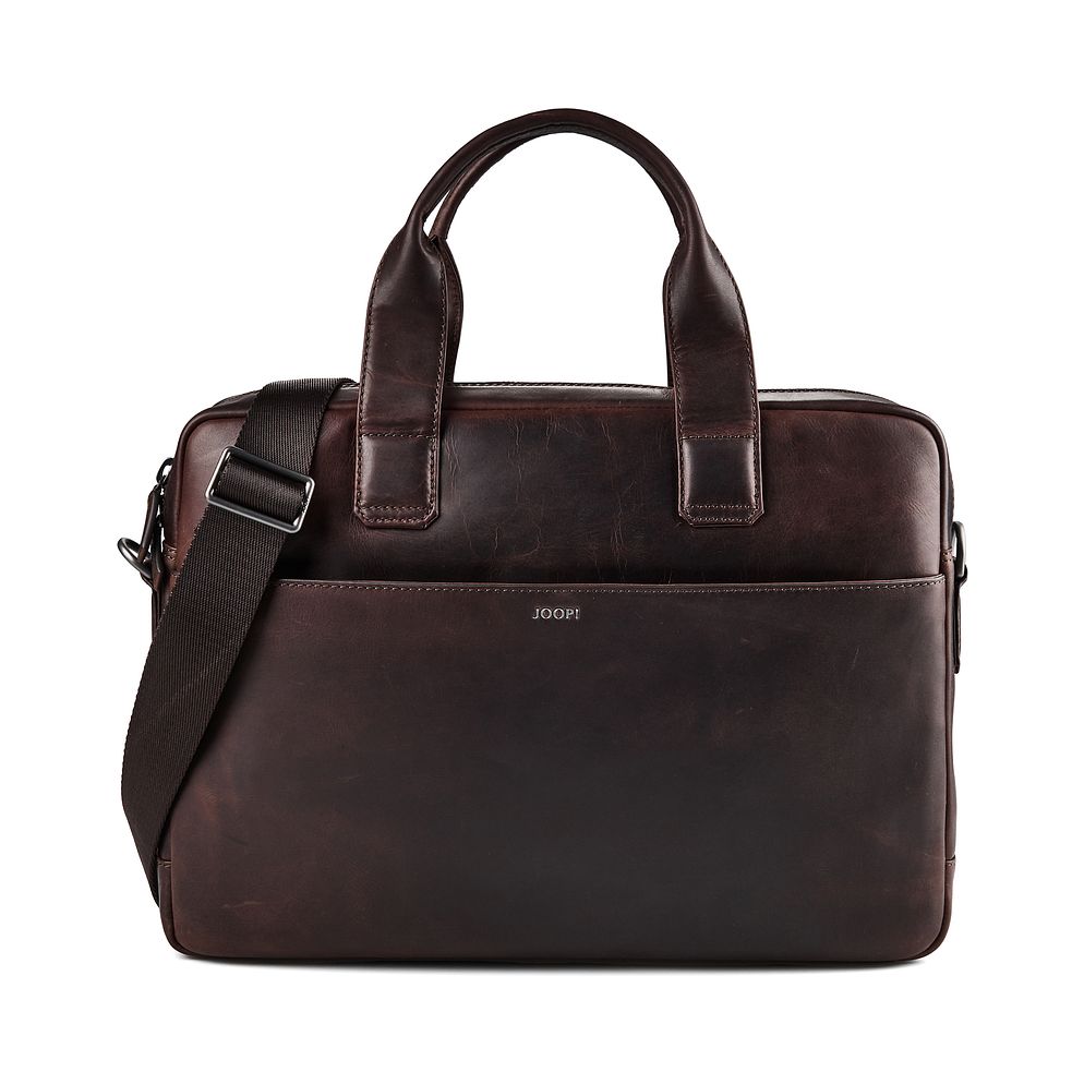 Joop! Cerratano Pandion Cartella Vera Pelle 39 cm Vano porta PC Joop! Cerratano Pandion Cartella Vera Pelle 39 cm Vano porta PC