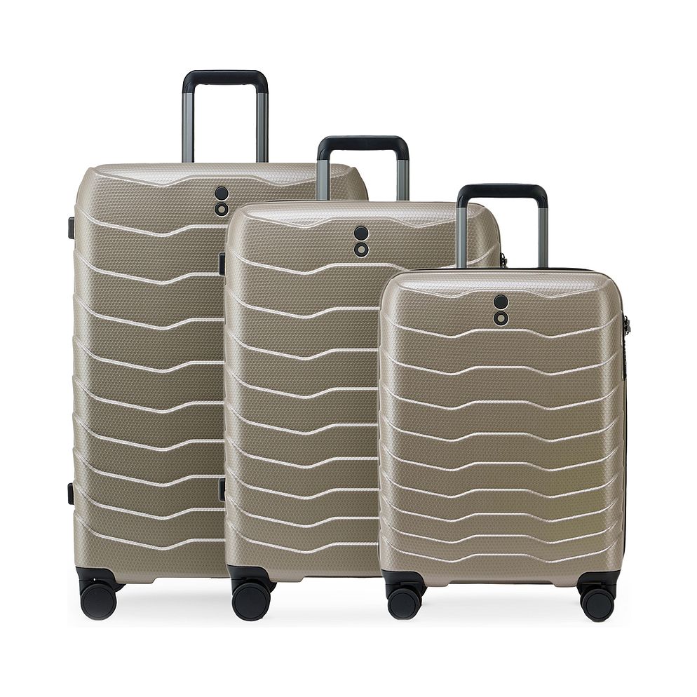 Echolac Exo 4 ruote Set di valigie 3 pezzi espandibile