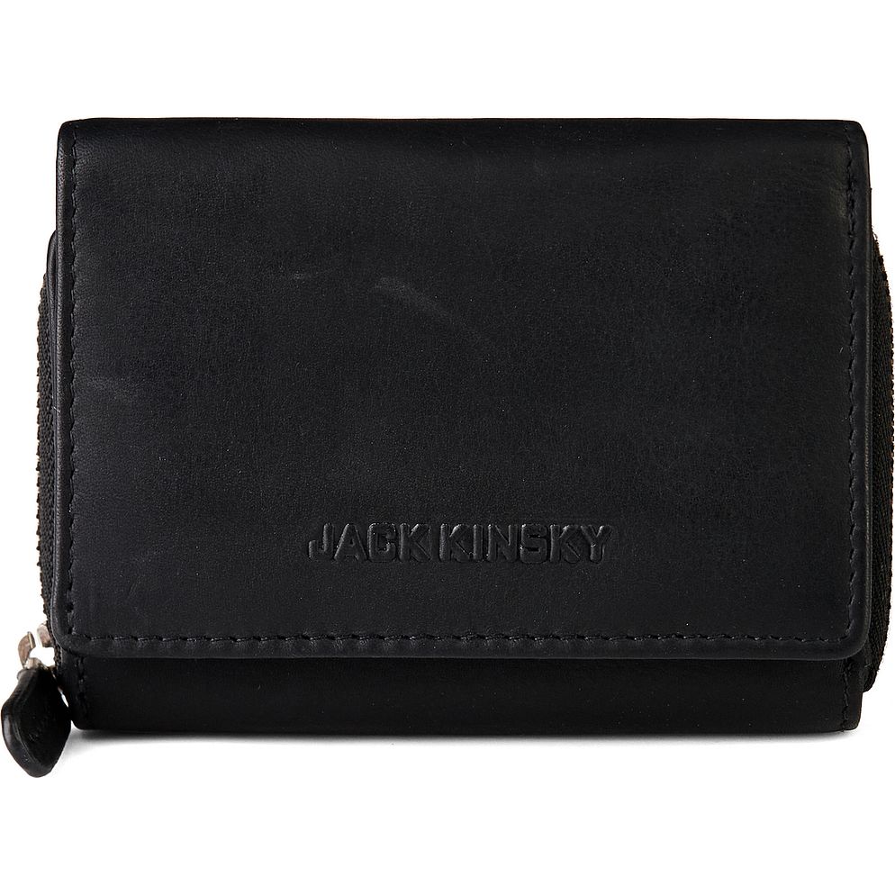 Jack Kinsky Aruba Portafoglio Protezione RFID Vera Pelle 10 cm