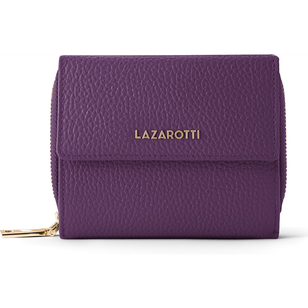 Lazarotti Portafoglio Bologna in pelle con chiusura a zip, 12 cm Lazarotti Portafoglio Bologna in pelle con chiusura a zip, 12 cm