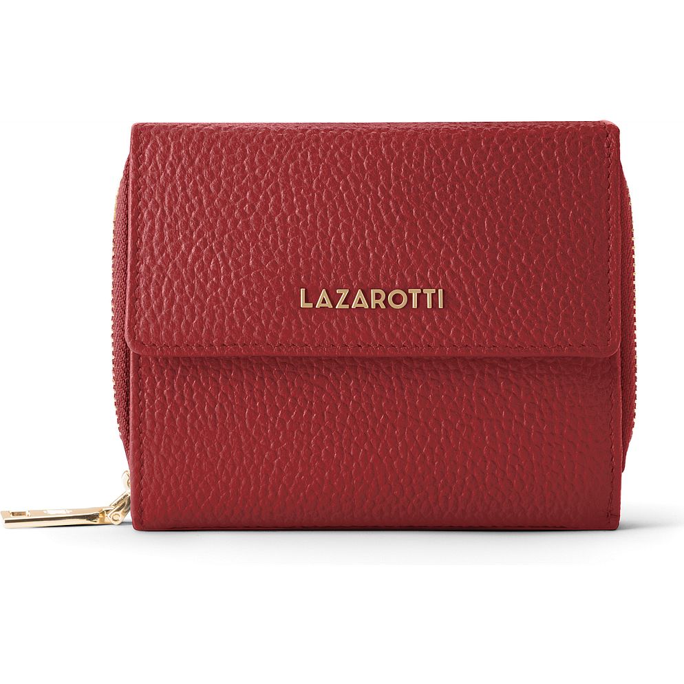 Lazarotti Portafoglio Bologna in pelle con chiusura a zip, 12 cm Lazarotti Portafoglio Bologna in pelle con chiusura a zip, 12 cm