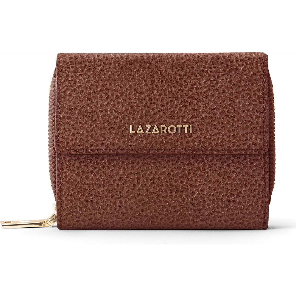 Lazarotti Portafoglio Bologna in pelle con chiusura a zip, 12 cm Lazarotti Portafoglio Bologna in pelle con chiusura a zip, 12 cm