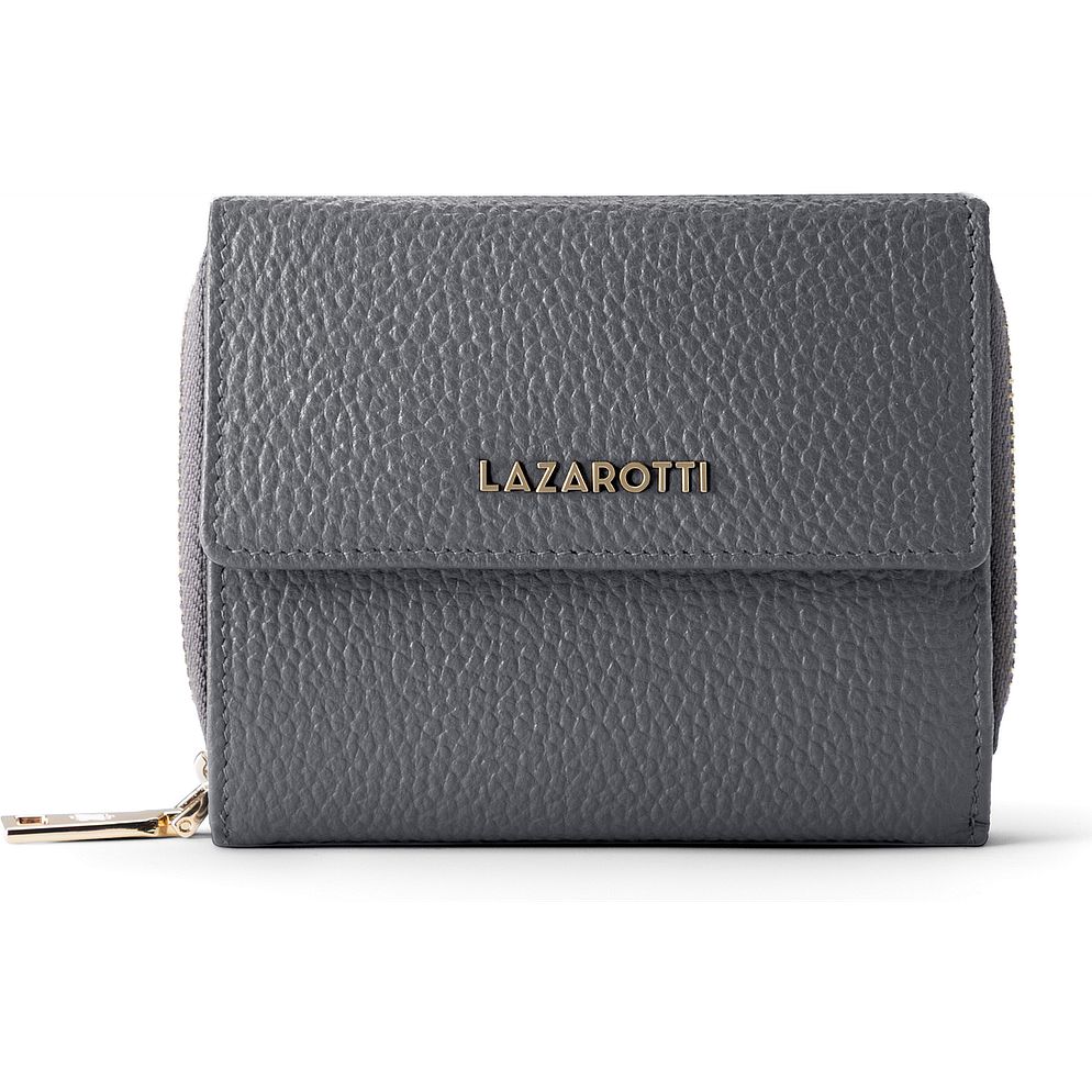 Lazarotti Portafoglio Bologna in pelle con chiusura a zip, 12 cm Lazarotti Portafoglio Bologna in pelle con chiusura a zip, 12 cm